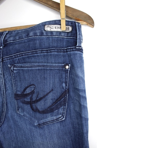 Express Preowned 10 Skinny Jeans Hemmed - Picture 5 of 9
